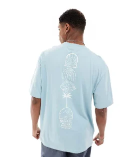 ONLY & SONS Relaxed Fit T-shirt With Kasbah Print In Light Blue For Men Tourmaline