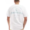 ONLY & SONS Relaxed Fit T-shirt With Portofino Back Print In Off White For Men Bright White