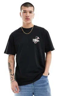 ONLY & SONS Super Oversized T-shirt With Spirit Back Print In Black For Men -Modern Clothing Shop 206252743 3