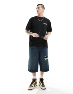 ONLY & SONS Oversized T-shirt With Negroni Back Print In Black For Men -Modern Clothing Shop 206252809 4