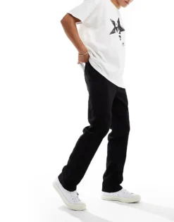 ONLY & SONS Straight Fit Chino In Black For Men