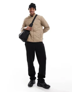 ONLY & SONS Onion Quilted Jacket In Beige For Men Desert Taupe -Modern Clothing Shop 206299521 1 deserttaupe 1