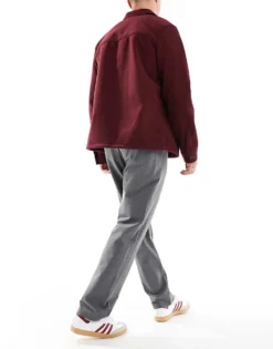 ONLY & SONS Loose Fit Tailored Trouser In Grey For Men Med Grey Melange -Modern Clothing Shop 206299523 4