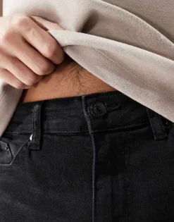 ONLY & SONS Weft Regular Fit Jeans In Black For Men Black Denim -Modern Clothing Shop 206299679 5