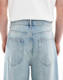 ONLY & SONS Carl Balloon Fit Jeans In Light Blue Wash For Men -Modern Clothing Shop 206299731 4