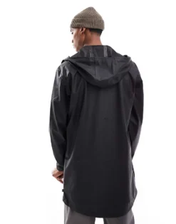 ONLY & SONS Hooded Rain Jacket In Black For Men -Modern Clothing Shop 206299816 4