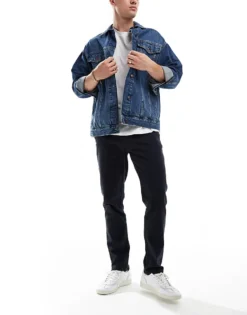 ONLY & SONS Slim Fit Chinos In Navy For Men Dark Navy