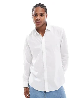ONLY & SONS Oversized Shirt In White For Men -Modern Clothing Shop 206300068 1 white 1