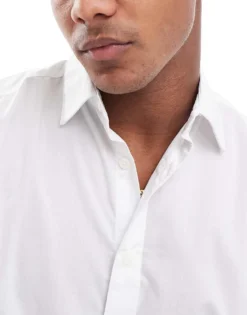 ONLY & SONS Oversized Shirt In White For Men -Modern Clothing Shop 206300068 3