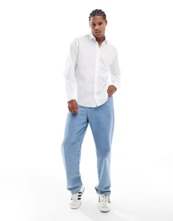 ONLY & SONS Oversized Shirt In White For Men -Modern Clothing Shop 206300068 4