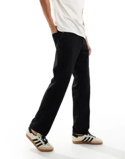 ONLY & SONS Edge Straight Fit Jeans In Black For Men Black Denim -Modern Clothing Shop 206300111 4