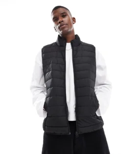 ONLY & SONS Lightweight Gilet In Black For Men