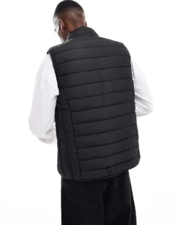 ONLY & SONS Lightweight Gilet In Black For Men -Modern Clothing Shop 206300196 4