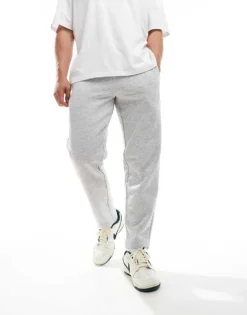 ONLY & SONS Straight Fit Sweat Jogger In Light Grey Melange For Men