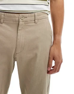 ONLY & SONS Straight Fit Chino In Beige For Men Chinchilla -Modern Clothing Shop 206300430 3