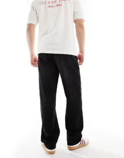 ONLY & SONS Fade Loose Fit Jean In Wash Black For Men Washed Black -Modern Clothing Shop 206308684 3