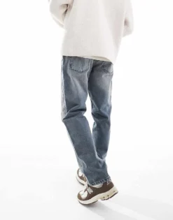 ONLY & SONS Edge Straight Leg Jean In Grey Wash For Men Blue Grey Denim -Modern Clothing Shop 206308738 4