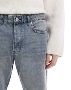 ONLY & SONS Edge Straight Leg Jean In Grey Wash For Men Blue Grey Denim -Modern Clothing Shop 206308738 5