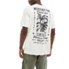 ONLY & SONS Relaxed T-shirt With Palm Tree Back Print In Off White For Men Antique White