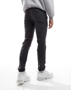 ONLY & SONS Tapered Fit Belted Cargo Trouser In Dark Grey For Men Asphalt -Modern Clothing Shop 206317017 3