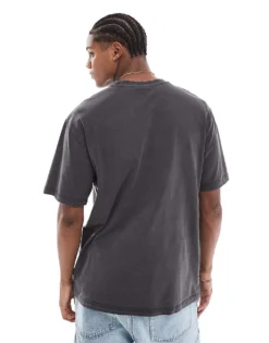 ONLY & SONS Distressed T-shirt In Charcoal For Men Black -Modern Clothing Shop 206317024 3