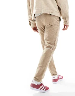 ONLY & SONS Tapered Cord Trouser In Beige For Men Chinchilla -Modern Clothing Shop 206317085 3