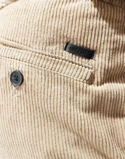 ONLY & SONS Tapered Cord Trouser In Beige For Men Chinchilla -Modern Clothing Shop 206317085 4