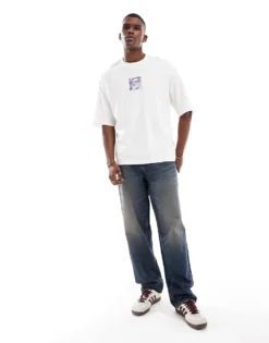 ONLY & SONS T-shirt With New York Print In Washed Stone For Men Cloud Dancer -Modern Clothing Shop 206317140 4