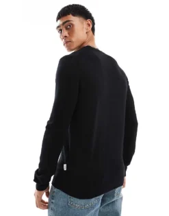 ONLY & SONS Crew Neck Jumper In Black For Men -Modern Clothing Shop 206317164 4