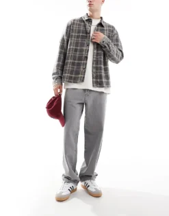 ONLY & SONS Fade Rigid Loose Fit Jeans In Grey For Men Grey Wash -Modern Clothing Shop 206317255 1 greywash 1