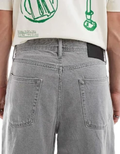 ONLY & SONS Fade Rigid Loose Fit Jeans In Grey For Men Grey Wash -Modern Clothing Shop 206317255 5