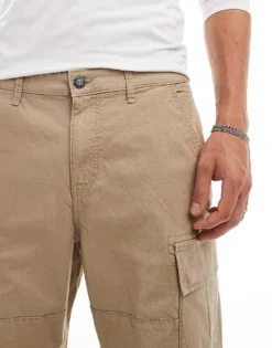 ONLY & SONS Loose Fit Cargo Trouser In Beige For Men Chinchilla -Modern Clothing Shop 206317309 5