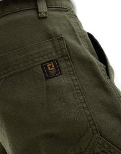 ONLY & SONS Straight Leg Carpenter Trousers In Khaki For Men Olive Night -Modern Clothing Shop 206317382 5