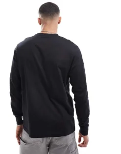 ONLY & SONS Long Sleeve T-shirt In Black For Men -Modern Clothing Shop 206317421 4