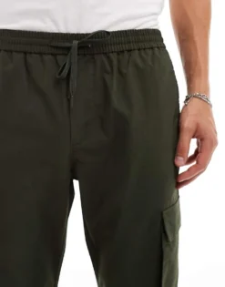 ONLY & SONS Tapered Tech Cargo In Khaki For Men Rosin -Modern Clothing Shop 206317429 5