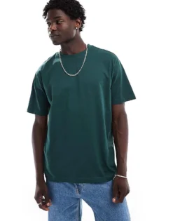 ONLY & SONS Relaxed Fit T-shirt In Dark Green For Men Darkest Spruce -Modern Clothing Shop 206317437 1 darkestspruce 1