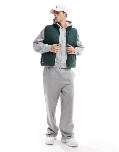ONLY & SONS Padded Utility Gilet In Teal For Men Darkest Spruce -Modern Clothing Shop 206343701 3