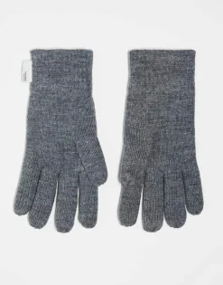 ONLY & SONS Knit Gloves In Grey For Men Medium Grey Melange -Modern Clothing Shop 206343888 3