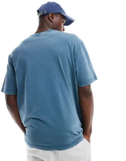 ONLY & SONS Oversized T-shirt In Washed Teal For Men Mallard Blue -Modern Clothing Shop 206437137 3