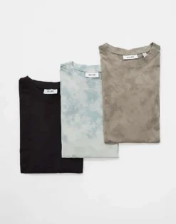ONLY & SONS 3 Pack Super Oversized T-shirt In Acid Wash Charcoal Light Grey & Beige For Men Multi -Modern Clothing Shop 206477929 1 multi 1