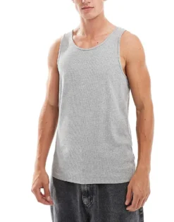 ONLY & SONS 3 Pack Vests In Black White & Light Grey For Men Multi