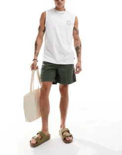 ONLY & SONS Oversize Vest With Fatima Hand Back Print In White For Men White / Twill -Modern Clothing Shop 206530995 3