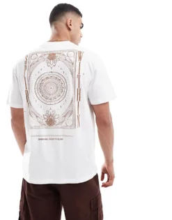 ONLY & SONS Oversize T-shirt With Spirit Back Print In White For Men -Modern Clothing Shop 206531097 1 white 1