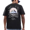 ONLY & SONS Oversize T-shirt With Mountain Back Print In Black For Men