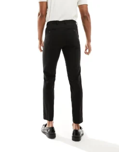ONLY & SONS Slim Fit Suit Trouser In Black For Men -Modern Clothing Shop 206682267 4