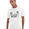 ONLY & SONS Regular T-shirt With Skateboard Print In White For Men Cloud Dancer