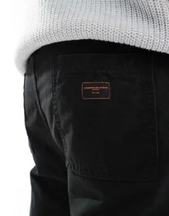 ONLY & SONS Pull On Loose Fit Worker Trouser In Black For Men -Modern Clothing Shop 206740742 5