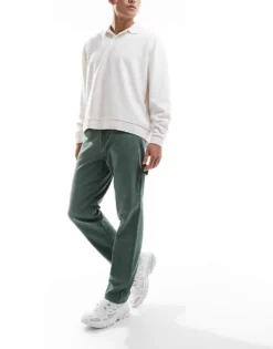 ONLY & SONS Loose Fit Trouser In Sage Green For Men Sea Spray -Modern Clothing Shop 206740764 1 seaspray 1