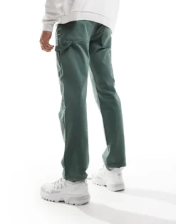 ONLY & SONS Loose Fit Trouser In Sage Green For Men Sea Spray -Modern Clothing Shop 206740764 3