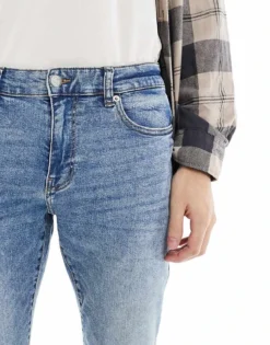 ONLY & SONS Loom Slim Fit Jeans In Vintage Blue Wash For Men Med Bue Tinted -Modern Clothing Shop 206740956 3